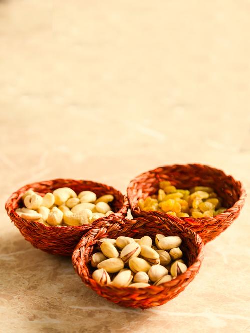 unravel india sabai katori set(set of 3) - 10956468 - Very Small Image - 1