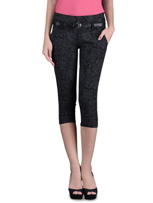 floral print cotton lycra capri - 1095762 - Very Small Image - 1