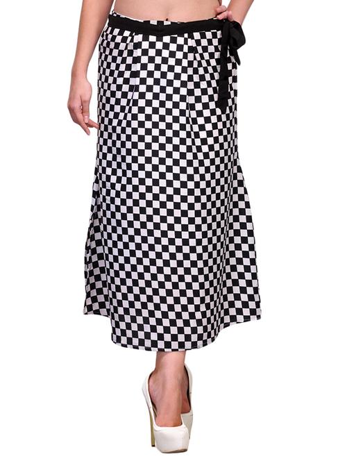 white crepe skirts - 10962241 - Very Small Image - 1