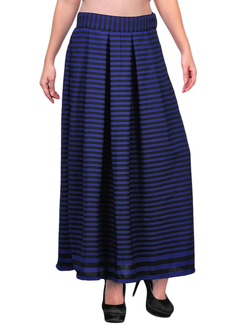 blue georgette skirts - 10962245 - Very Small Image - 1