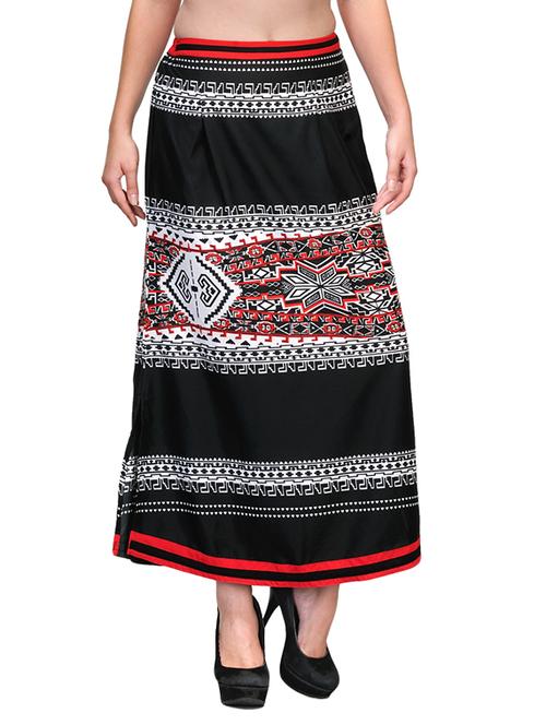 printed a-line skirt - 10962246 - Very Small Image - 1