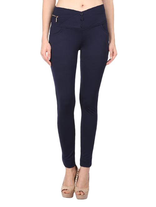 blue poly cotton jeggings - 10962315 - Very Small Image - 1