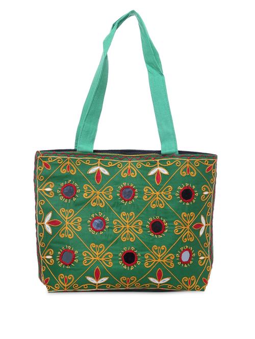 green mirror work handbag - 1096614 - Very Small Image - 1