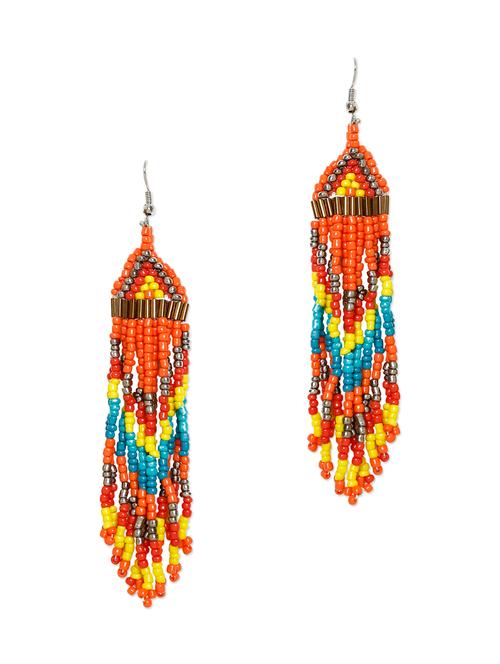 multi colored metal alloy earring - 10968696 - Very Small Image - 1