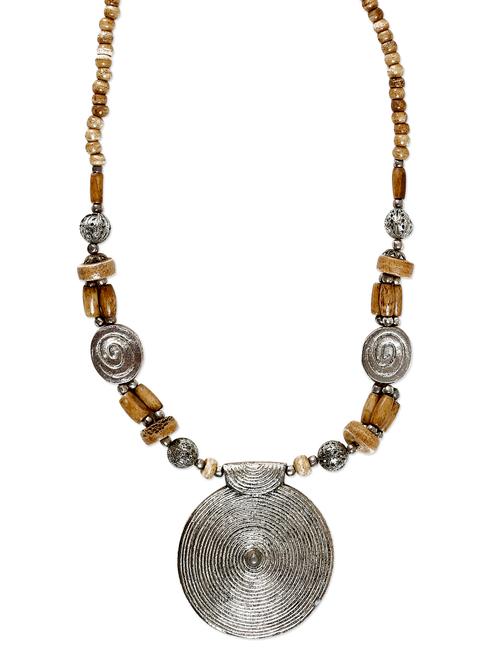 silver metal alloy necklace - 10968753 - Very Small Image - 1