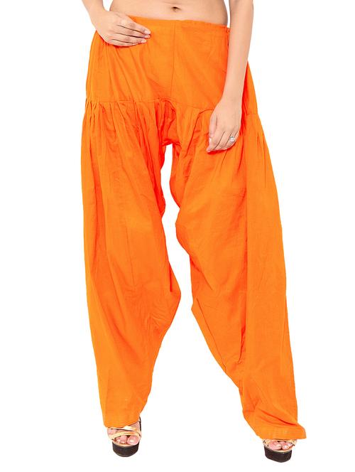 orange cotton salwars - 10969655 - Very Small Image - 1