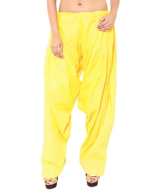 yellow cotton salwar salwars - 10969663 - Very Small Image - 1