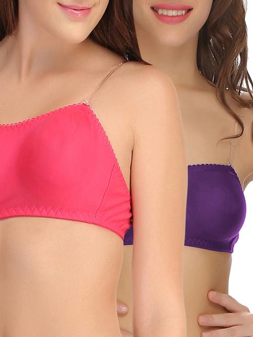 multi colored lycra regular bra - 10971091 - Very Small Image - 1