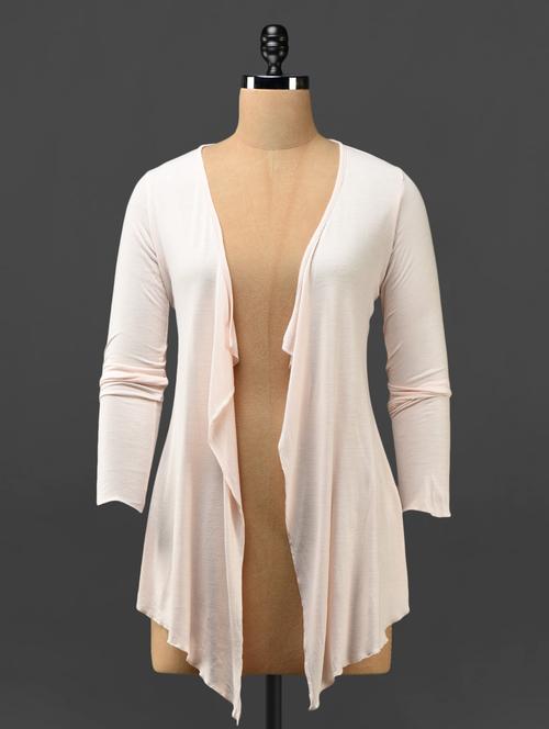 light pink hi-low viscose shrug - 1097331 - Very Small Image - 1