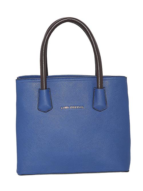 blue leatherette handbag - 10980470 - Very Small Image - 1