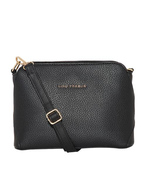 black leatherette sling bag - 10980502 - Very Small Image - 1