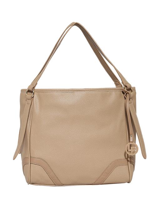 beige leatherette handbag - 10980514 - Very Small Image - 1