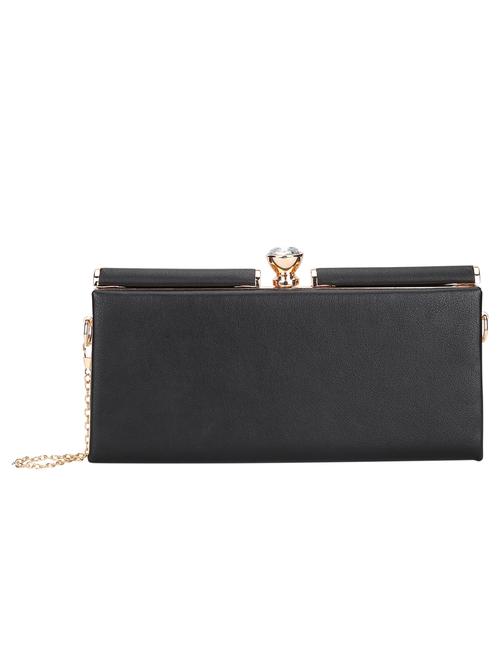 black leatherette clutch - 10980521 - Very Small Image - 1