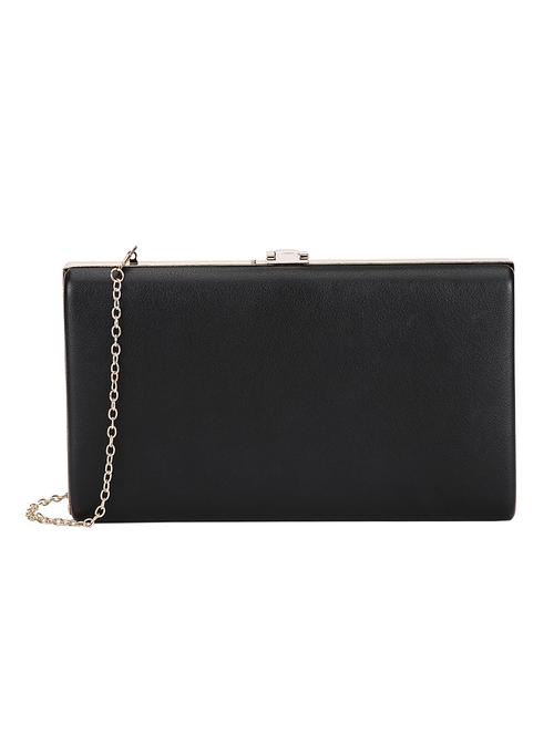 black leatherette clutch - 10980530 - Very Small Image - 1