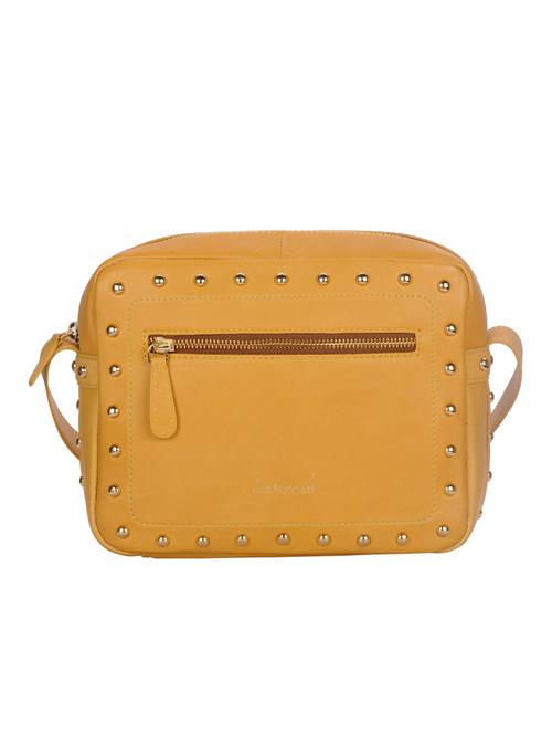 yellow leather sling bag - 10985149 - Very Small Image - 1