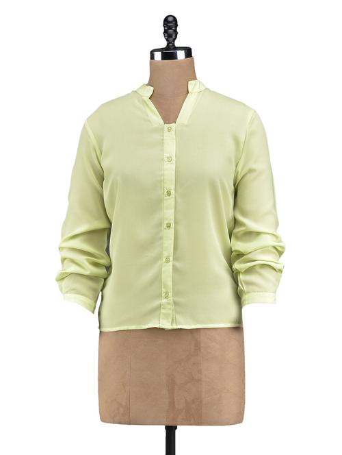 full sleeve florescent green top - 1098536 - Very Small Image - 1