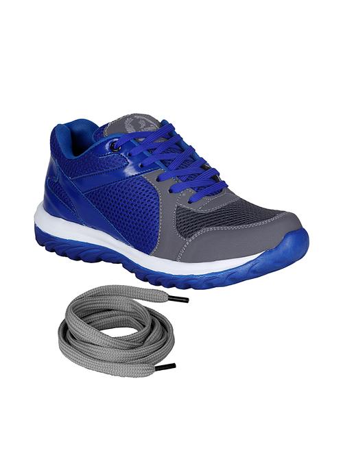 blue leatherette sport shoes - 10986310 - Very Small Image - 1