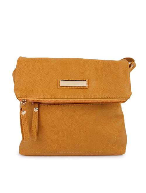 yellow leatherette sling bag - 10986316 - Very Small Image - 1