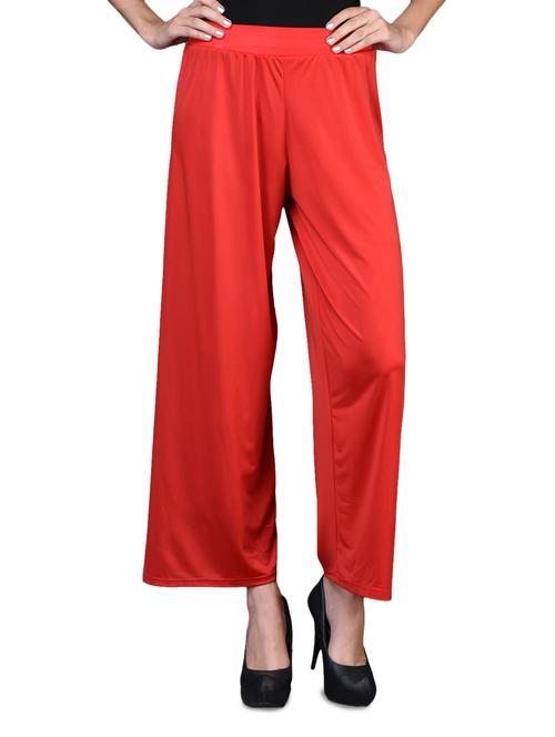 red rayon palazzo - 1098722 - Very Small Image - 1