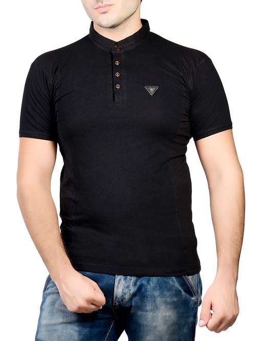 black cotton blend tshirt - 10993466 - Very Small Image - 1