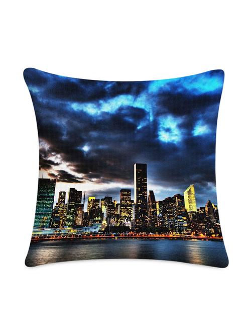 Blue Cloudy Digitally Printed Cushion Cover - 1099566 - Very Small Image - 1