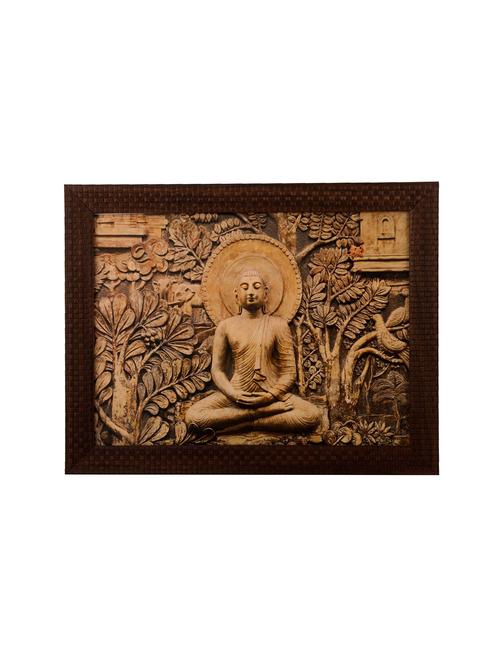 ecraftindia spritual buddha satin matt texture uv art painting - 10996093 - Very Small Image - 1
