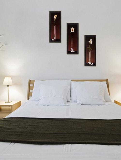 ecraftindia set of 3 satin matt textured art painting - 10996156 - Very Small Image - 1