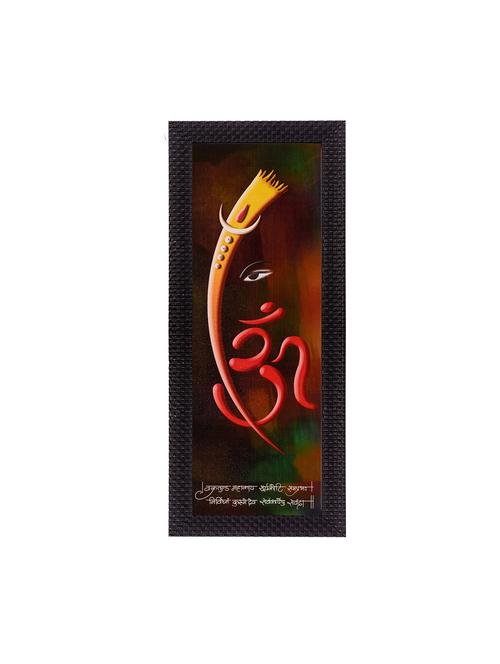 ecraftindia lord ganesha and om matt texture uv art painting - 10996220 - Very Small Image - 1