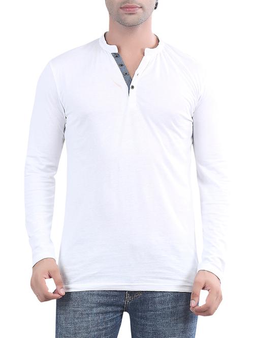 solid white cotton t-shirt - 11005205 - Very Small Image - 1