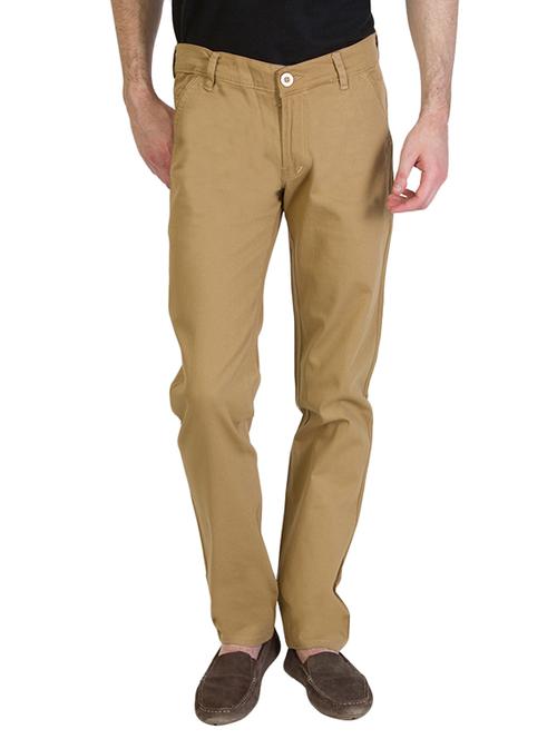 beige cotton casual trouser - 11007295 - Very Small Image - 1