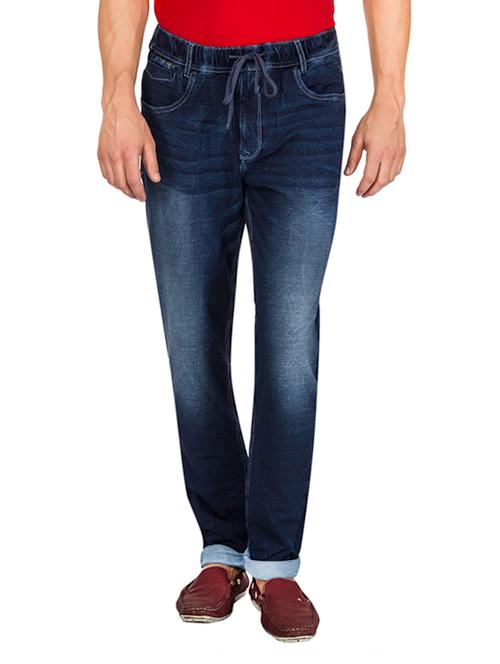dark blue cotton joggers - 11012116 - Very Small Image - 1