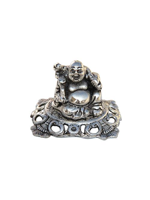 handicrafts paradise metallic laughing buddha - 11017705 - Very Small Image - 1