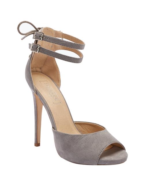 grey faux leather sandals - 11018127 - Very Small Image - 1