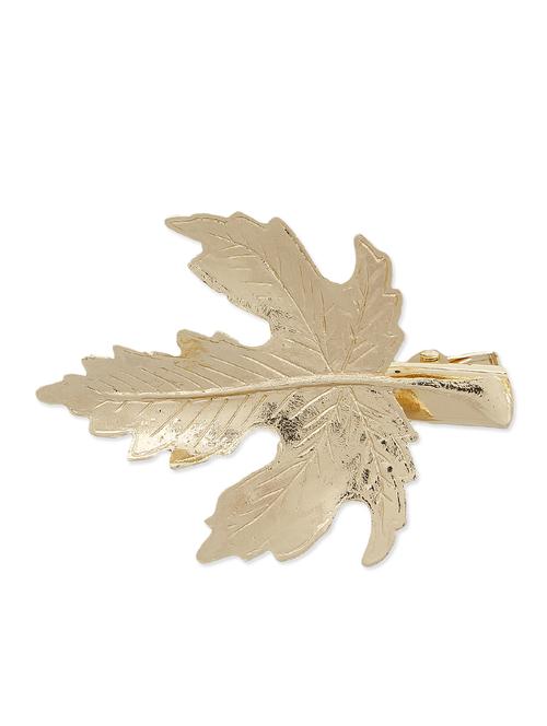 blueberry palm leaf gold hair clip - 11018357 - Very Small Image - 1