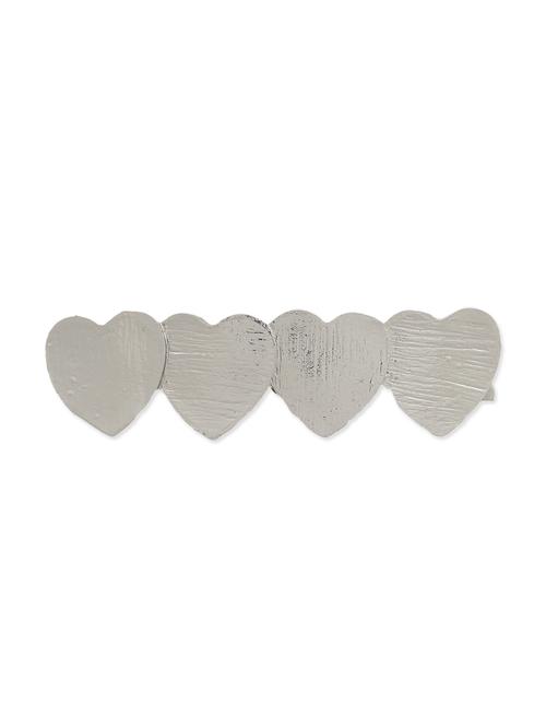 blueberry heart shaped silver hair clip - 11018359 - Very Small Image - 1