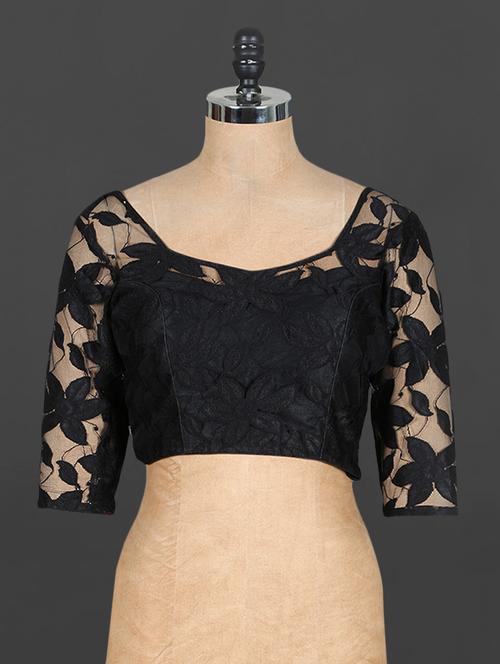 black net blouse - 1102672 - Very Small Image - 1