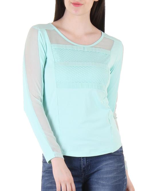 light green polyester top - 11027060 - Very Small Image - 1