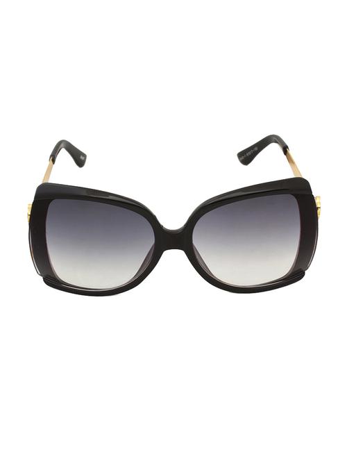 black plastic oversized men sunglass - 11028301 - Very Small Image - 1