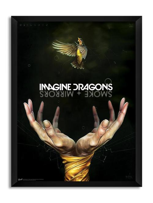 imagine dragons smoke mirrors framed poster (without glass) - 11028709 - Very Small Image - 1