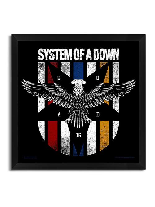 system of a down eagle hoodle framed poster (without glass) - 11028729 - Very Small Image - 1