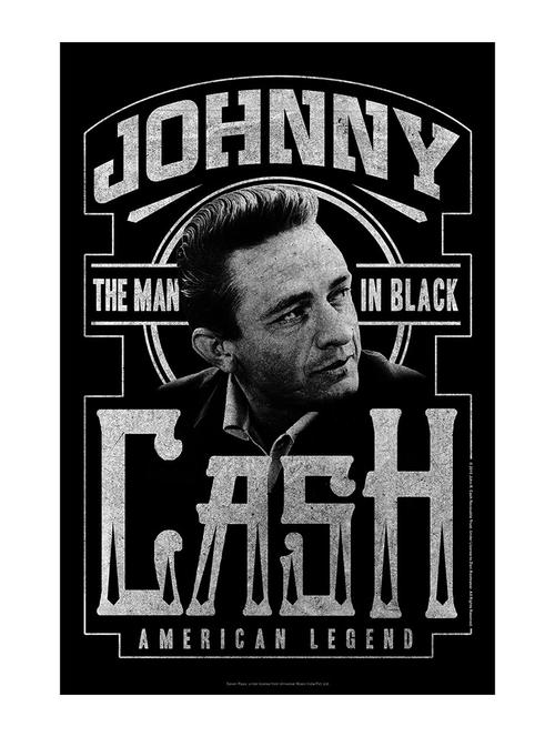 johnny cash b/w poster - 11028814 - Very Small Image - 1