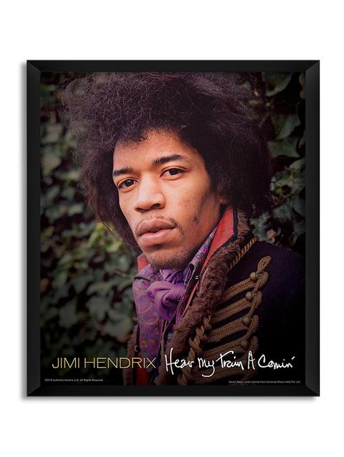 jimi hendria hear my train framed poster (without glass) - 11028823 - Very Small Image - 1