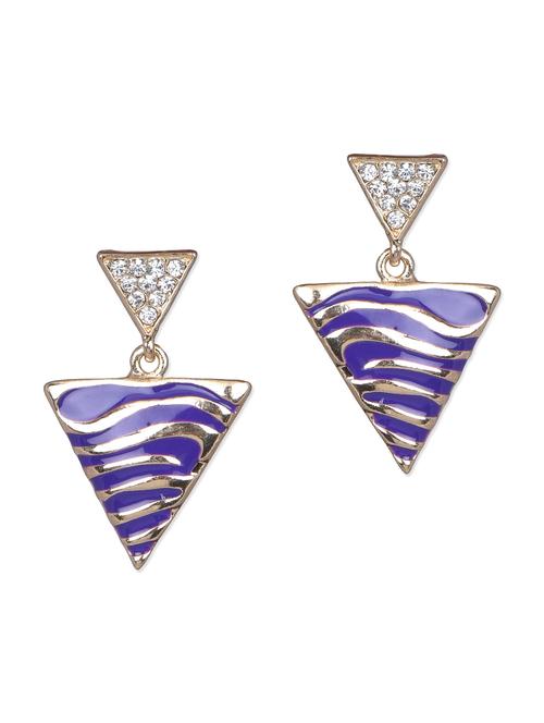 triangular enameled earrings - 1103321 - Very Small Image - 1