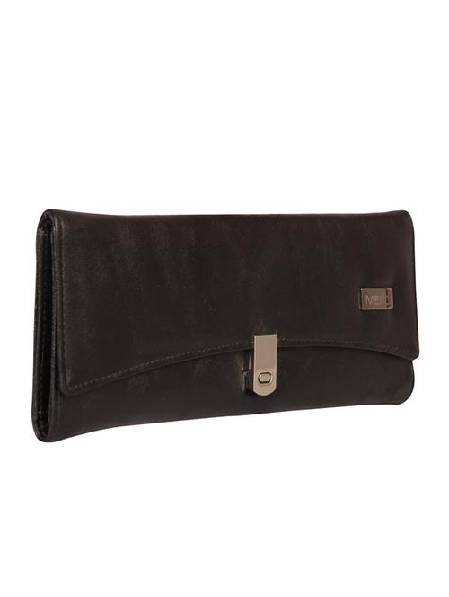 black faux leather clutch - 11040060 - Very Small Image - 1