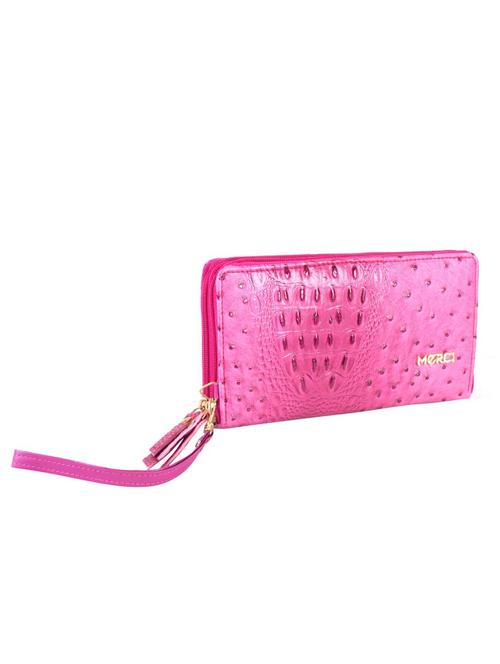 pink faux leather clutch - 11040261 - Very Small Image - 1