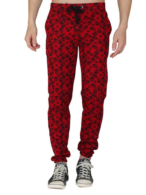 red cotton joggers - 11042810 - Very Small Image - 1