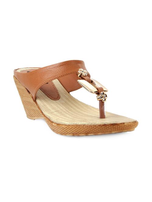 toe separator brown strap wedges - 1104393 - Very Small Image - 1