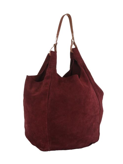 maroon leatherette hobo bag - 11044197 - Very Small Image - 1
