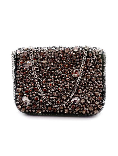 silver cotton clutch - 11044592 - Very Small Image - 1