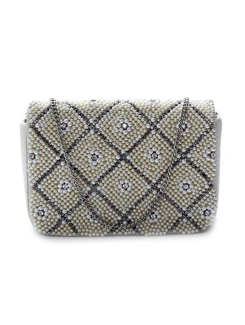 white cotton clutch - 11044596 - Very Small Image - 1